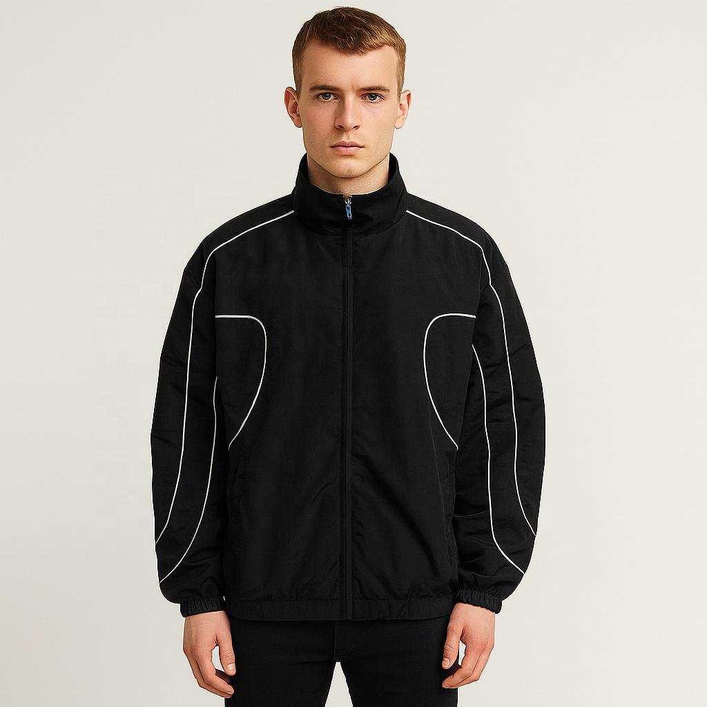 Jaket Pria Prasut Reflektive Menyala dengan Desain Modern dan Nyaman untuk Aktivitas Sehari-hari