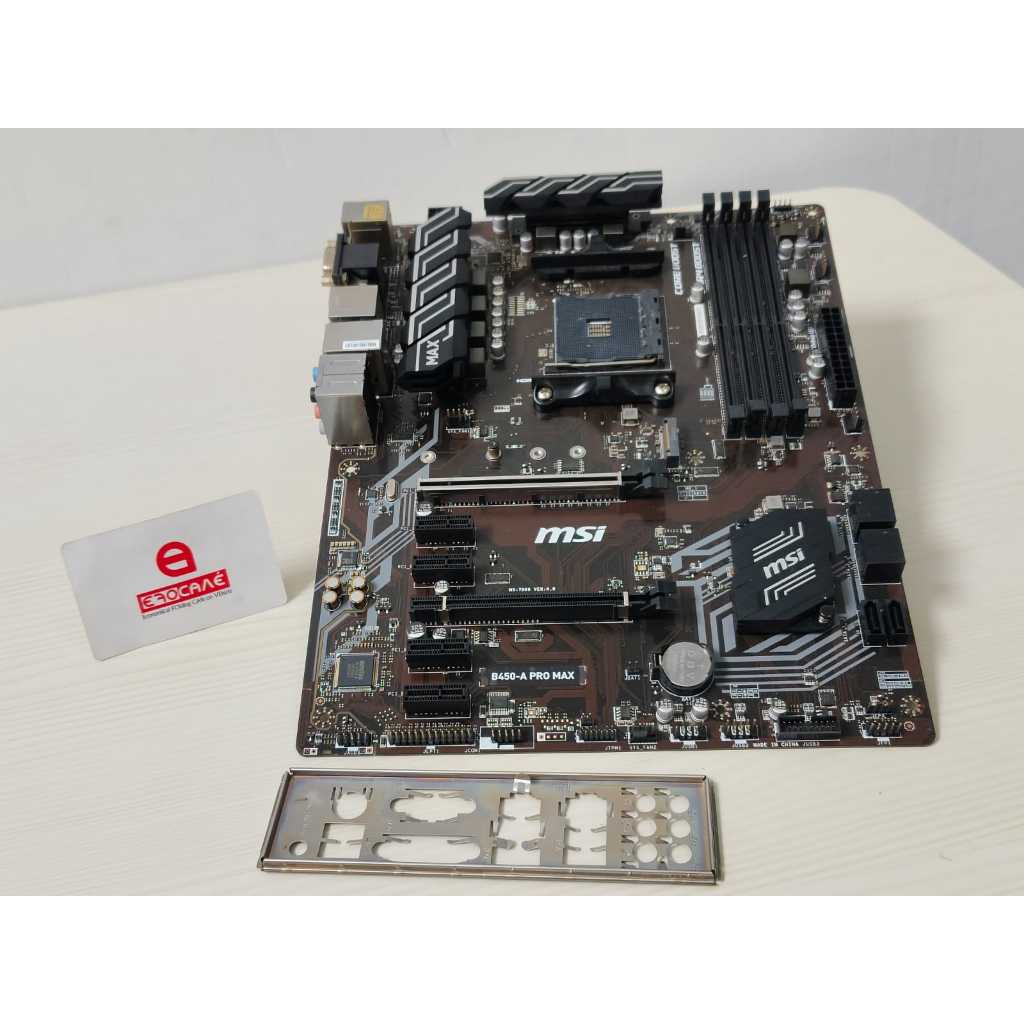 Mobo AMD B450 AM4 MSI B450-A PRO MAX support Ryzen 5000 --Terima Tukar Tambah (Upgrade/Downgrade)--
