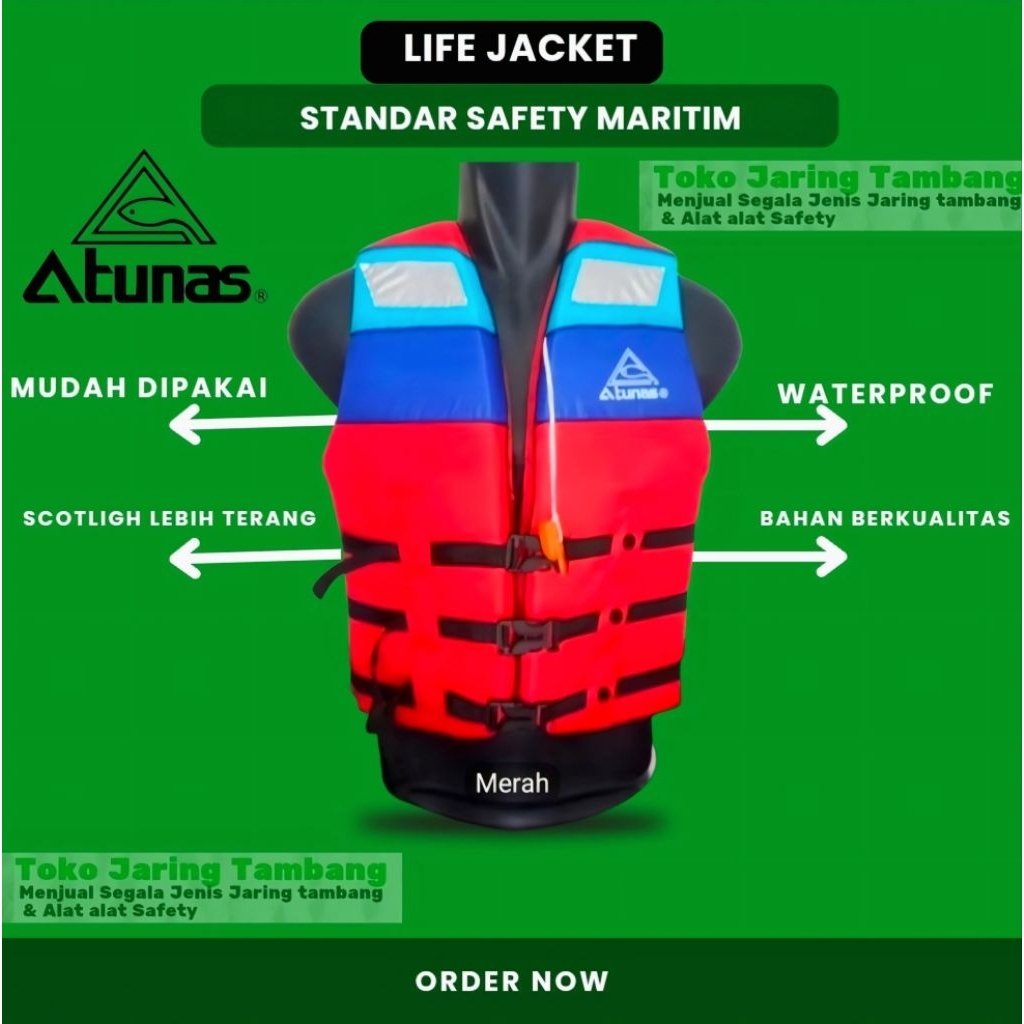 Life Jacket, Rompi Pelampung, Renang, Mancing, Pelampung Termurah