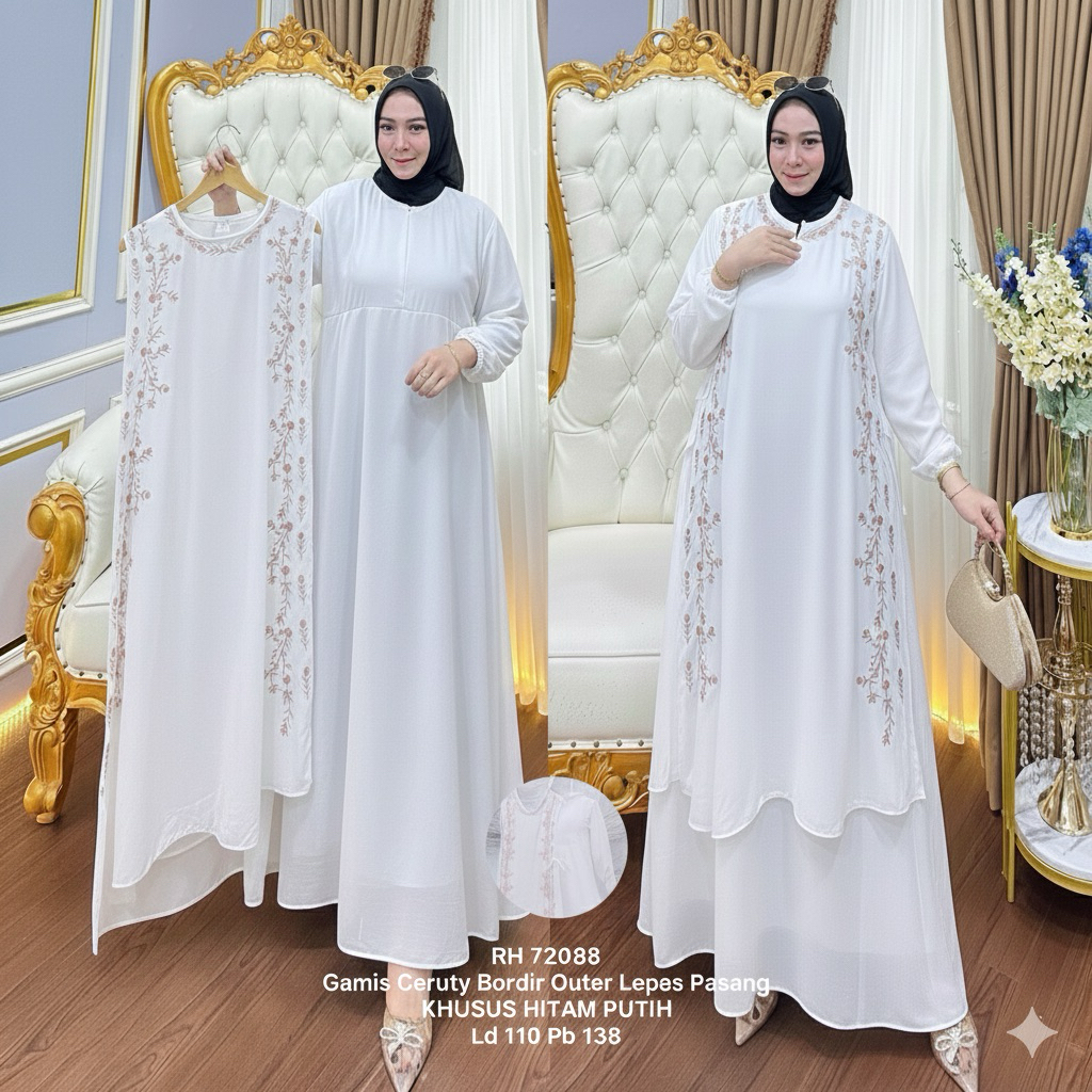 Gamis Ceruty Outer Lepas
