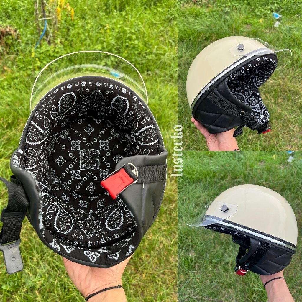 Helm Chips retro classic busa motif Slayer free topi/pet.