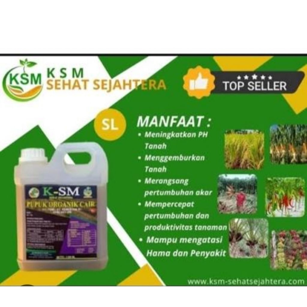 POC KSM  PUPUK ORGANIK CAIR MIKROBA AKTIF/ MENYUBURKAN TANAH DAN MENINGKATKAN HASIL PANEN