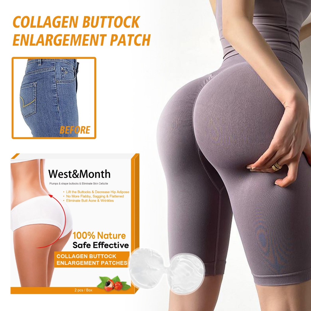 WEST&MONTH Collagen Buttock Enlargement Patches 2pcs Patch Peninggi Pantat Kolagen Mengencangkan Kul