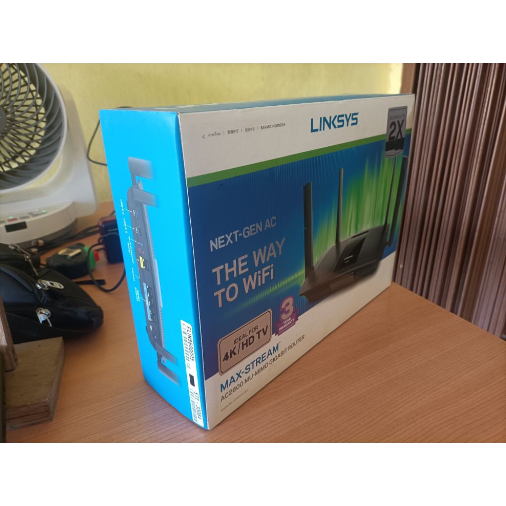 Linksys Max-Stream AC2600 MU-MIMO Gigabyte Router Model EA8100-AH