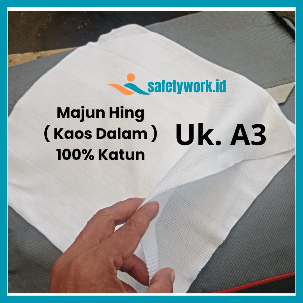 Majun Hings Singlet Kaos Dalam / Kain Lap Majun Hings A3 / Lap Majun Bahan Singlet