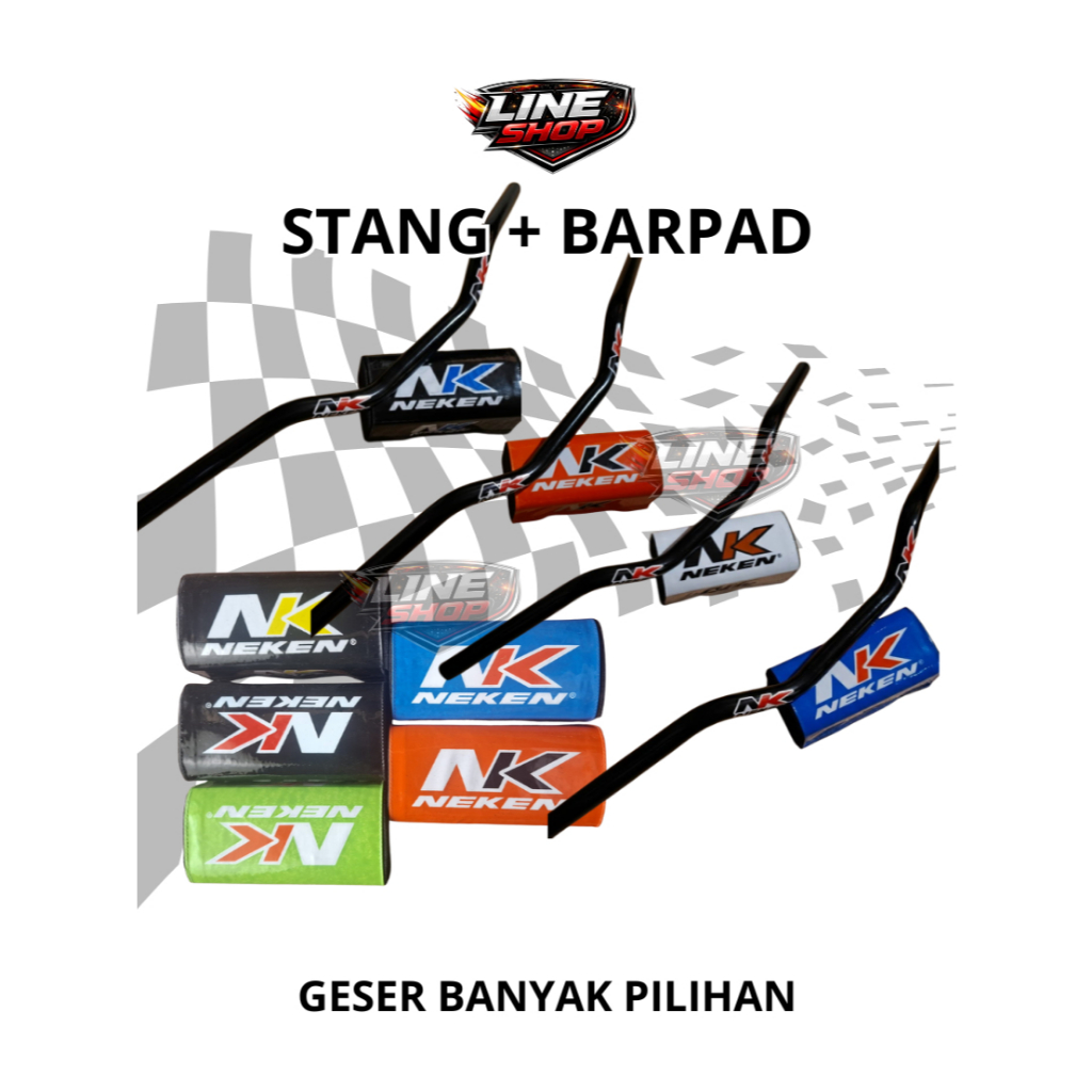 PAKET STANG BARPAD TERBARU MOTOR TRAIL SUPERMOTO MOTOCROSS FREE BUSA STANG