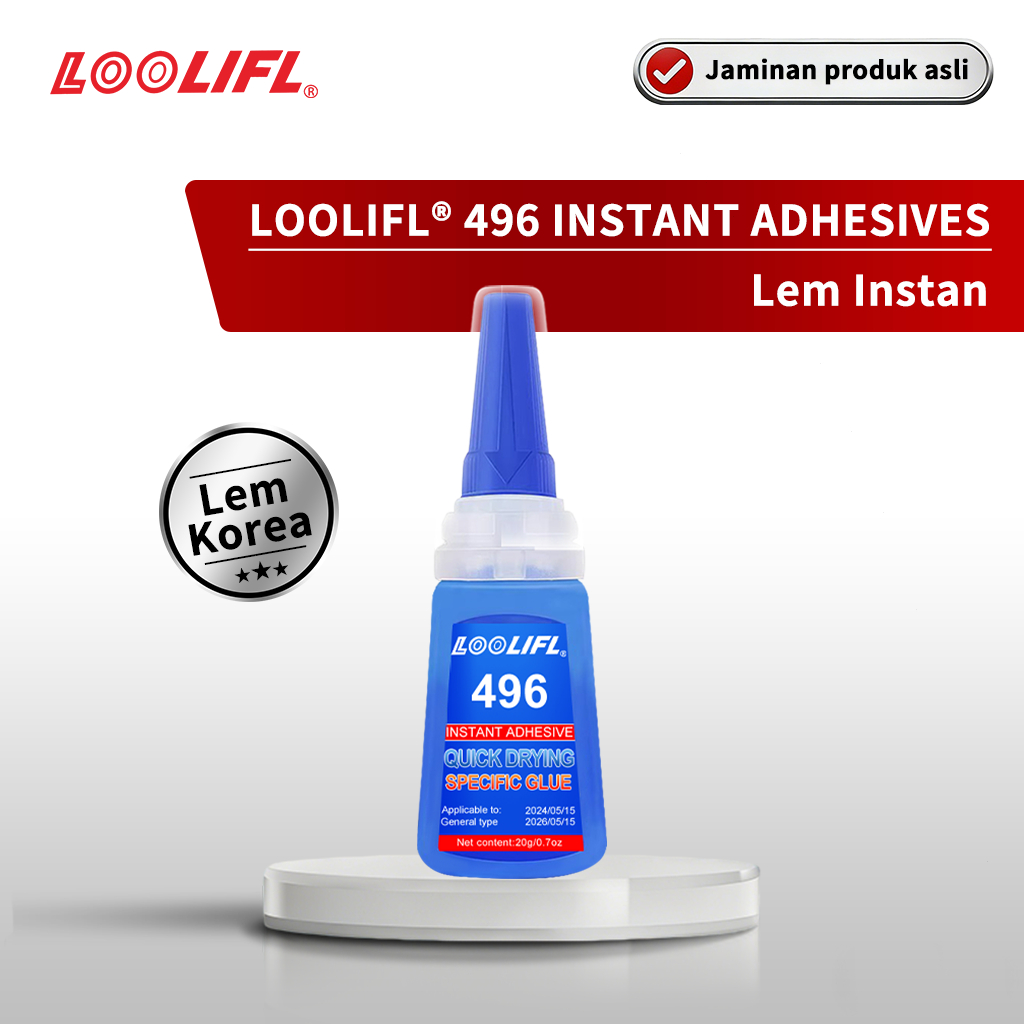 LOOLIFL 496 Lem Korea Super Kuat Lem Setan Lem Serbaguna Lem Logam Cepat Kering Kuat Lem Serbaguna K