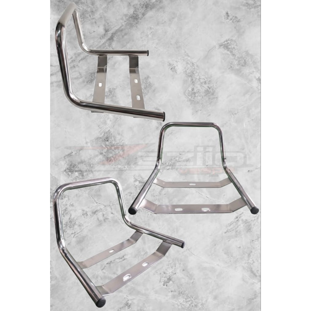Behel Jok Pegangan Jok Vespa Super Sprint PX Exclusive PXE Chrome