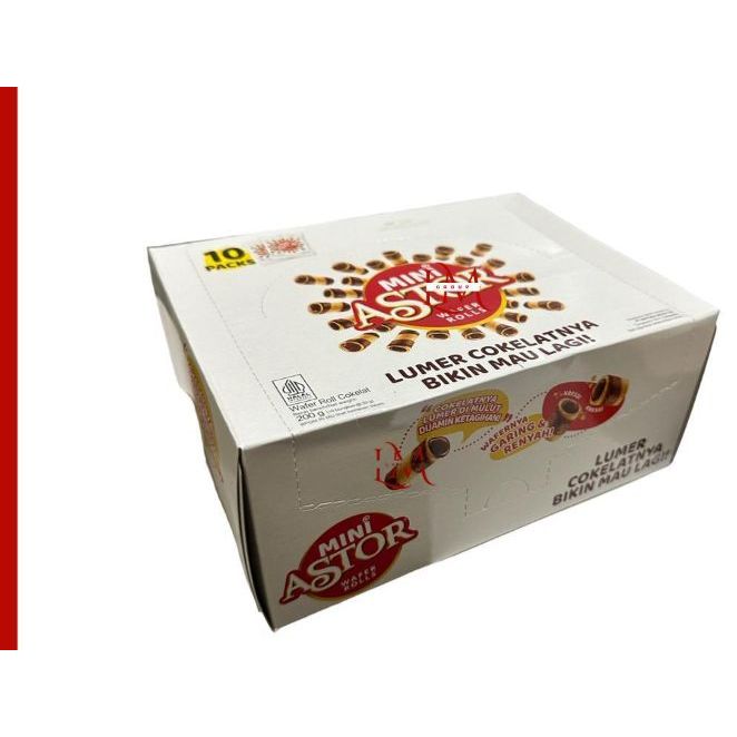Mayora Mini Astor Wafer Rolls 1 Pack Isi 10 pack @20gr LM Snack - Mini Astor