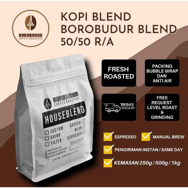 1kg House Blend 50 / 50 Kopi Susu