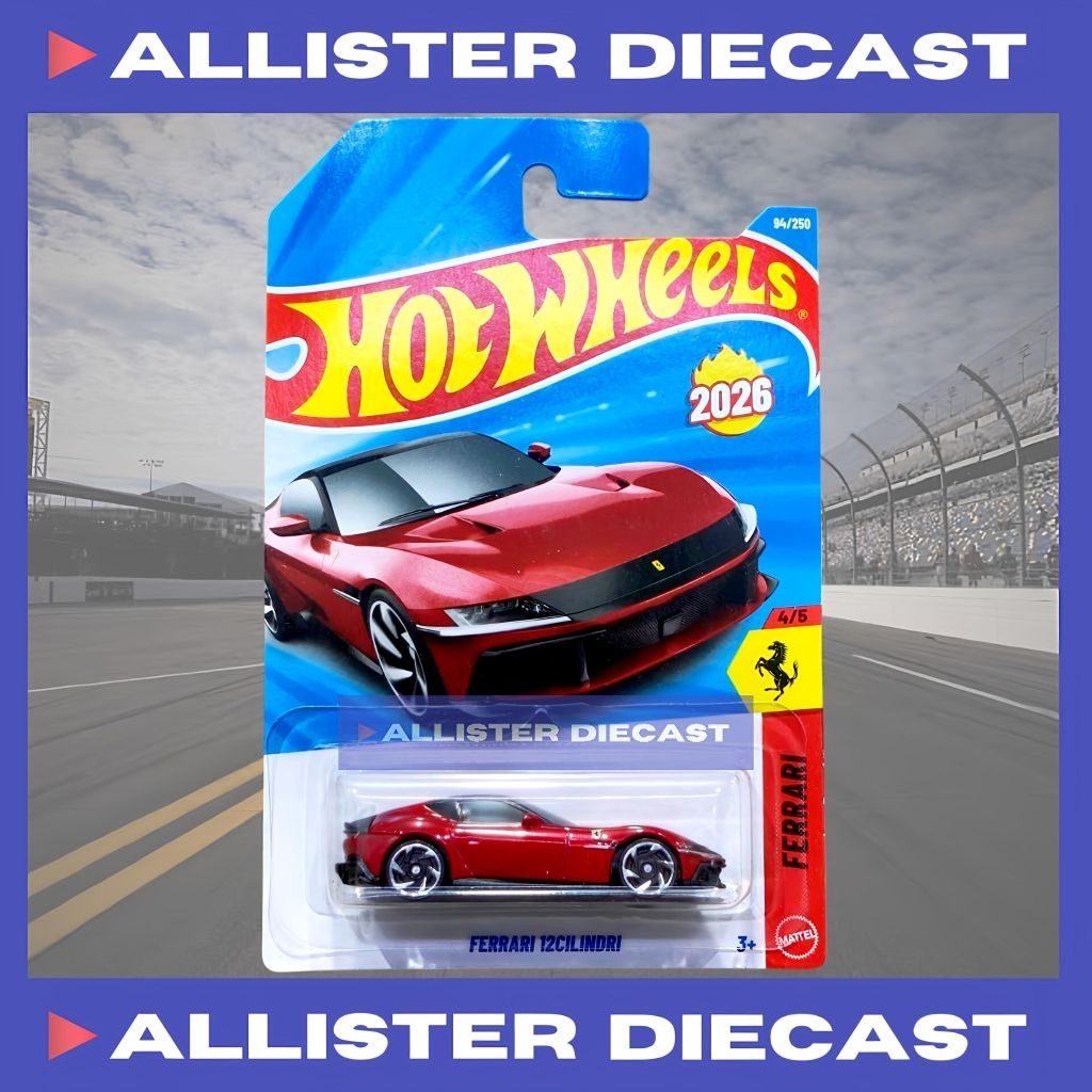 Hot Wheels Ferrari 12Cilindri Merah Hotwheels Ferrari 12Cilindri Red HW Ferrari Hot Wheels Ferrari 1