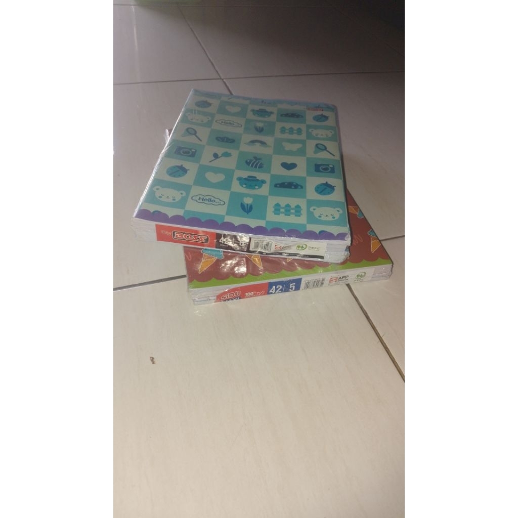 Buku Tulis Sidu Campus B5 42 Lembar Isi 5 Buku - Desain Korea, Kertas Tebal, Bergaris