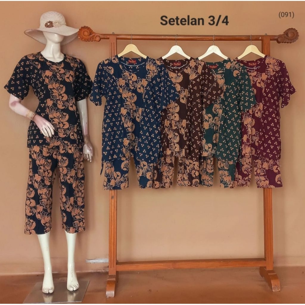 Setelan 3/4 By Putri Diana Busui Bahan Rayon Halus Terbaru Terlaris
