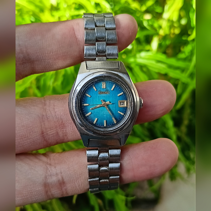 Seiko 2205-0870 Blue Vintage Original Second | Jam Tangan Wanita Preloved