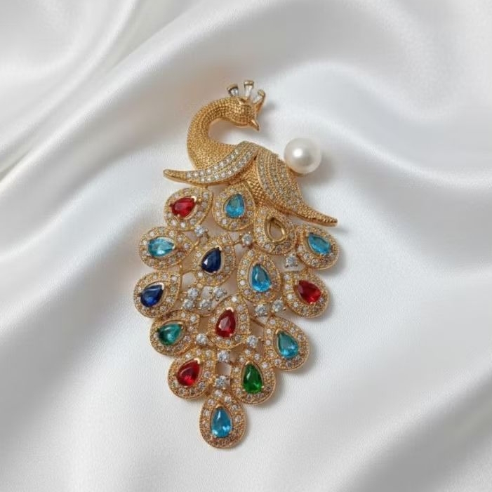 BROS BESAR HEWAN BURUNG MERAK CANTIK MEWAH, MUTIARA ASLI AIR TAWAR BERSERTIFIKAT, KADO ULTAH UNIK, J