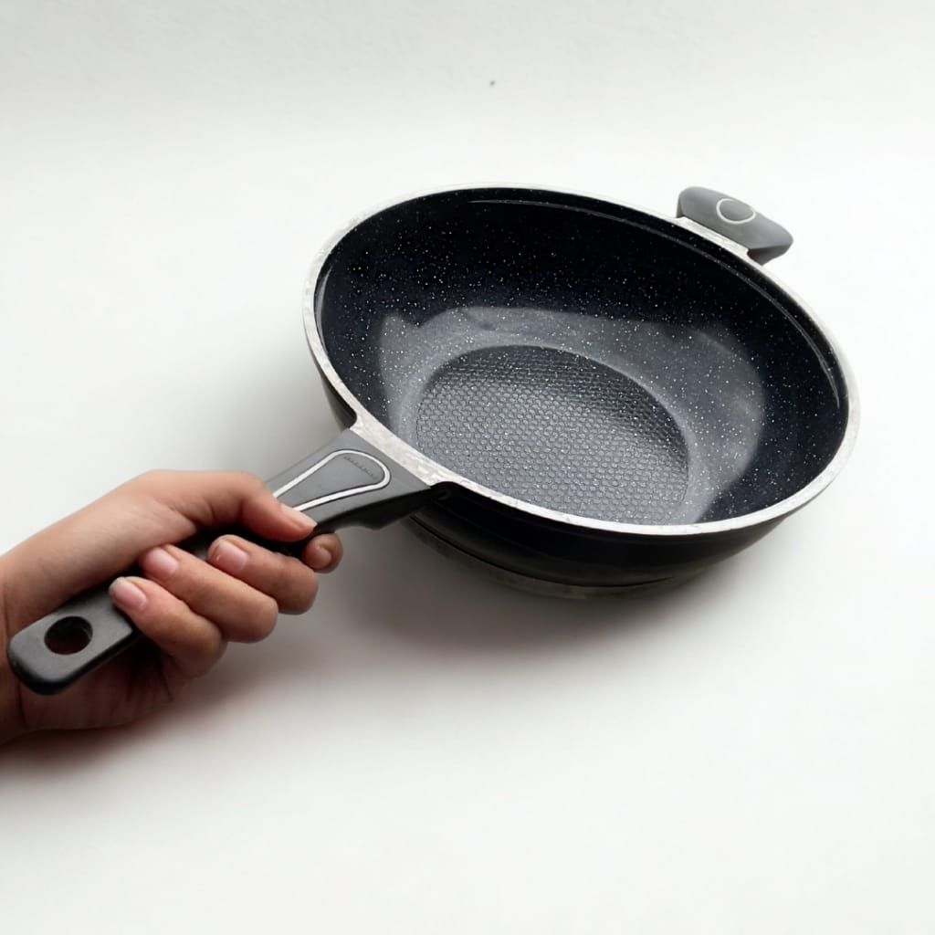 TERMURAH WOKPAN HAKASIMA 32cm WAJAN PENGGORENGAN ANTI LENGKET BAHAN CERAMIC