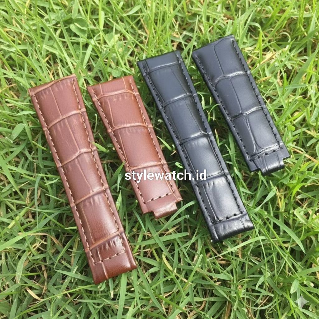 Tali Jam Tangan Rolex Kulit Tali jam Rolex Daytona Submariner GMT Kulit ukuran 20mm