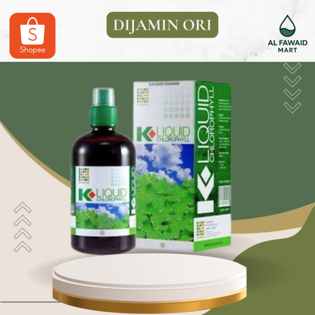 K Link Klorofil - Liquid Chlorophyll 500ml ORIGINAL 100% / ZAT HJAU DAUN KLOROFIL / KLOROFIL 500ML