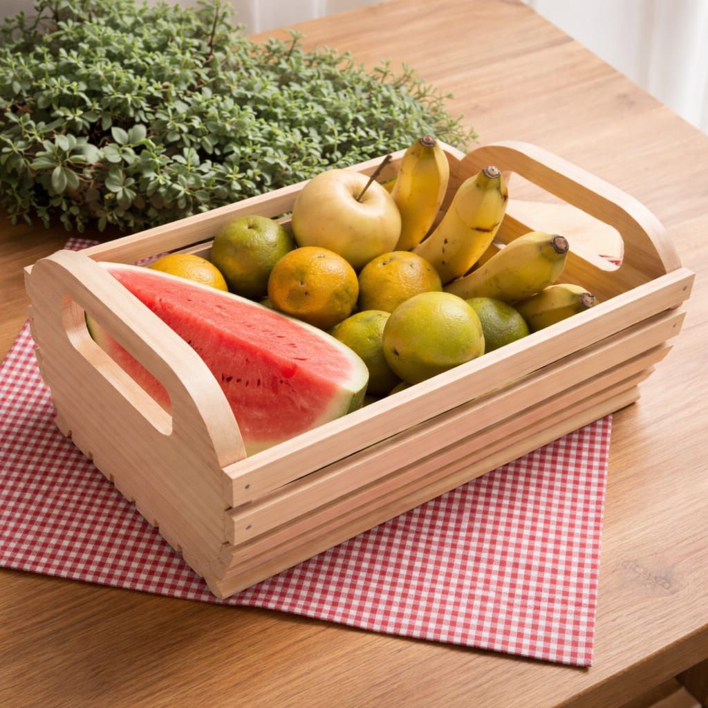 keranjang buah dari kayu/keranjang serbaguna kayu/keranjang parsel/rak parsel