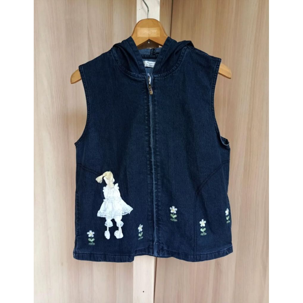 Vest Denim Berhoodie Magic Chomber