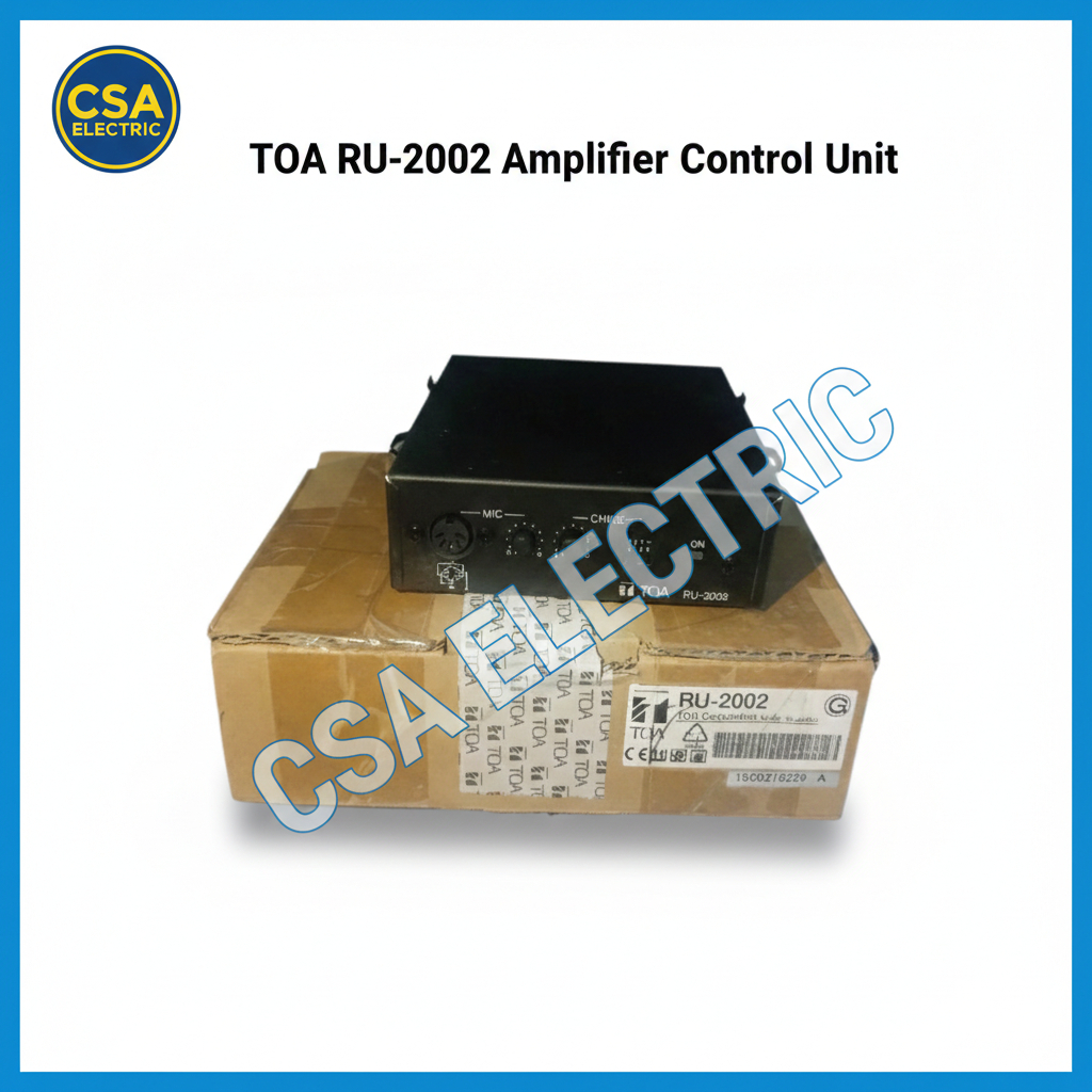 TOA RU-2002 Amplifier Control Unit - Remote Microphone Control Original