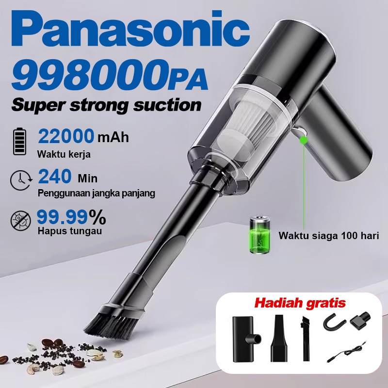 PANASONIC  998000Pa  Penyedot debu Vacuum Cleaner Vakum Serbaguna Portable Wireless Mobil Kasur