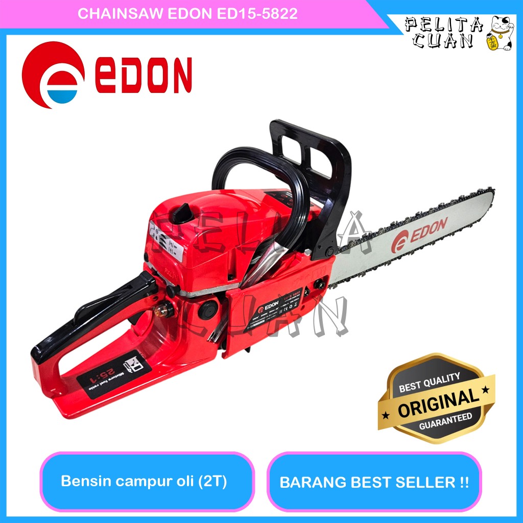 Edon Mesin Gergaji Chainsaw 2Tak 22 Inch ED15 5822