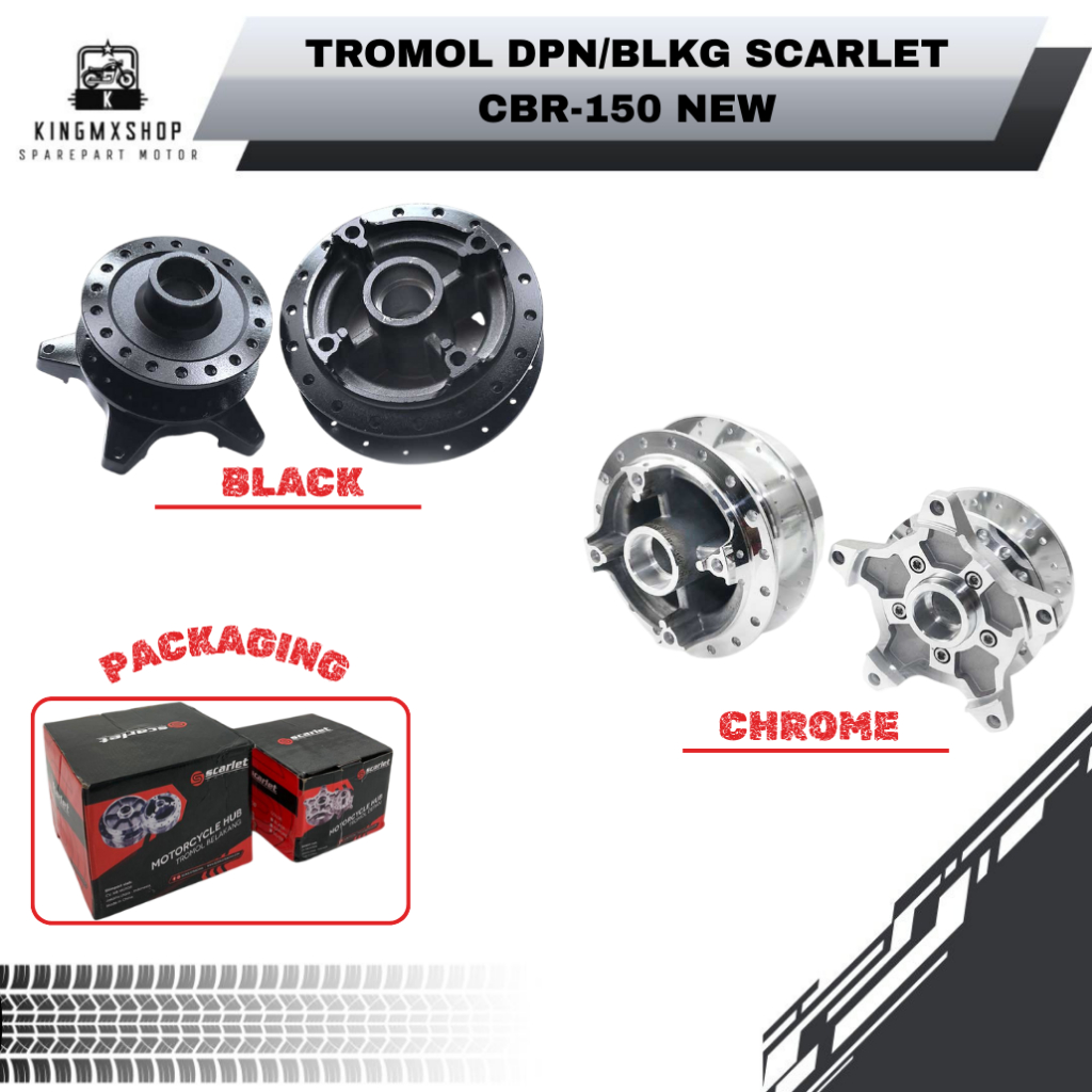 Tromol Depan & Belakang { CBR 150 New } " Original Scarlet "