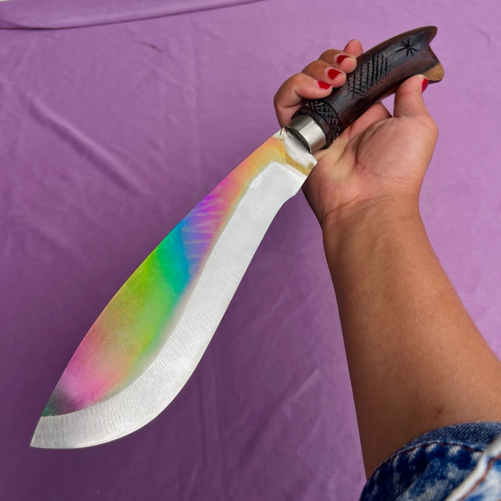pisau bahan baja D2 PELANGI ASLI ORIGINAL kualitas super