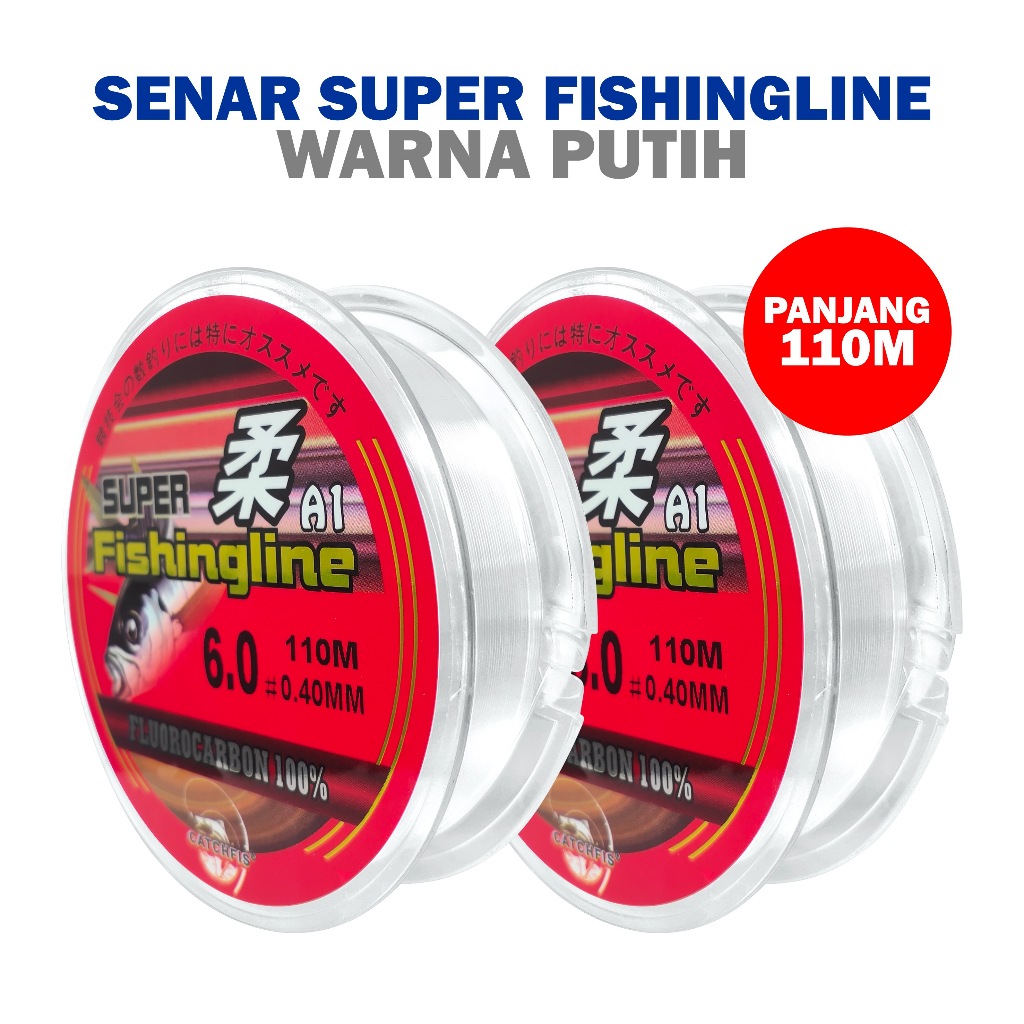 PETUALANGAN PANCING Senar Pancing 110m Senar Pancing Kuat Bahan Nilon  Senar Super Fishing Line
