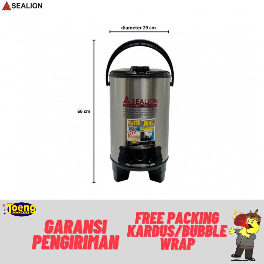 Drink Jar Stainless Sealion - DRINK JAR S/S 16L IDE-1600SA