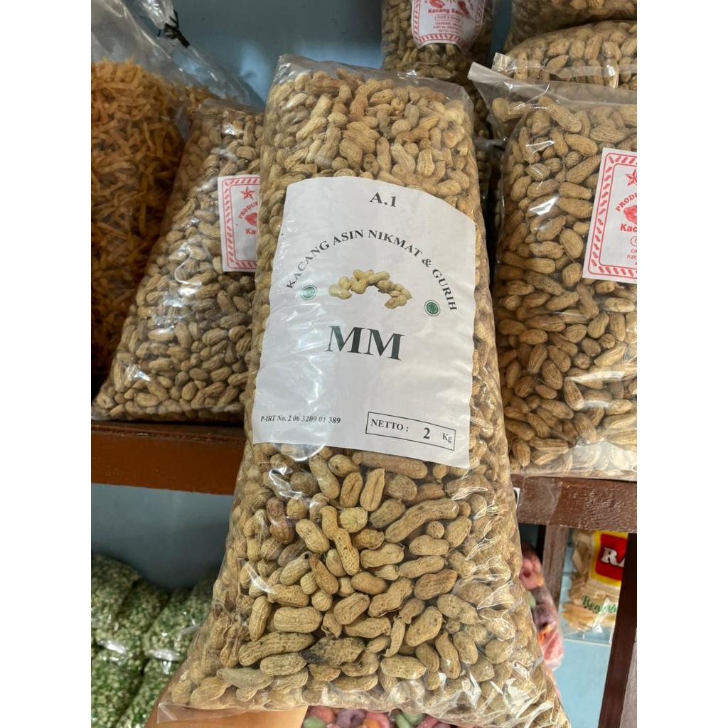 1 BAL KACANG ASIN 2 KG / KACANG ASIN SANGRAI / KACANG KULIT