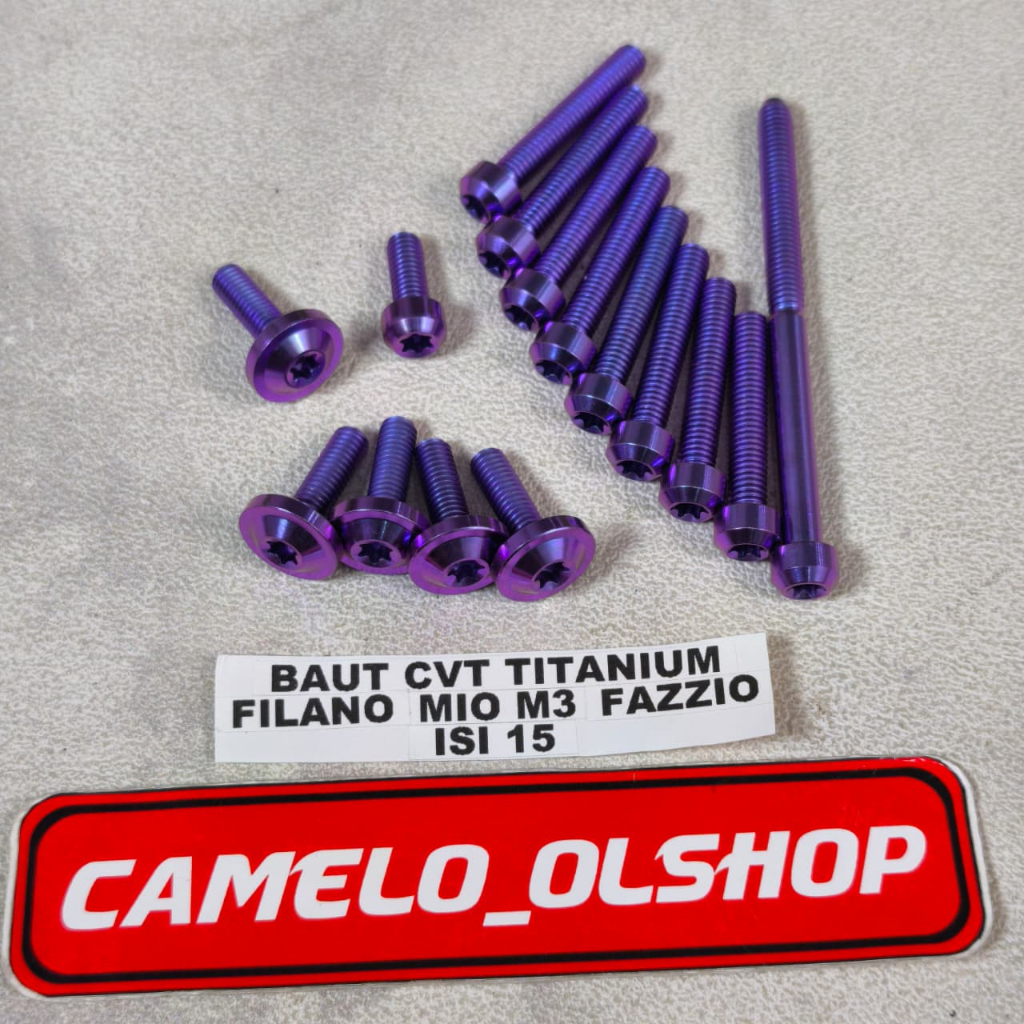 Baut cvt titanium filano / baut titanium cvt fazzio / baut cvt titanium mio m3 isi 15