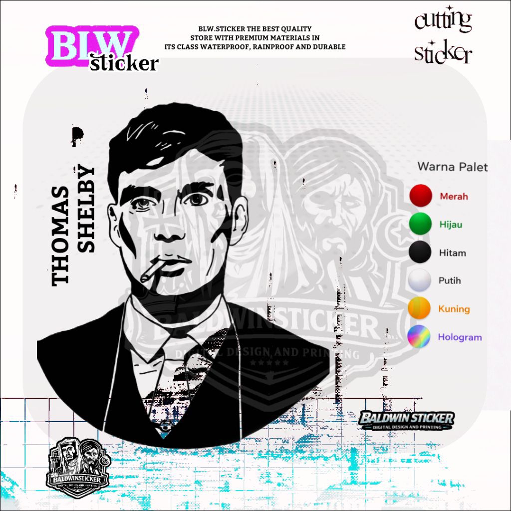TERBARU WALL CUTTING STIKER Thomas Shelby