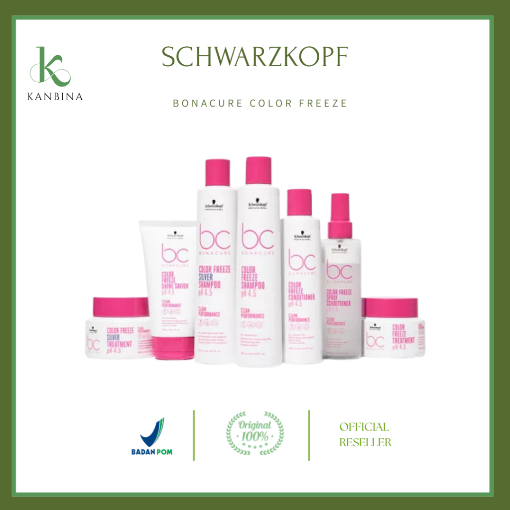Schwarzkopf Bonacure Color Freeze Shampoo / Silver Shampoo / Conditioner / Treatment