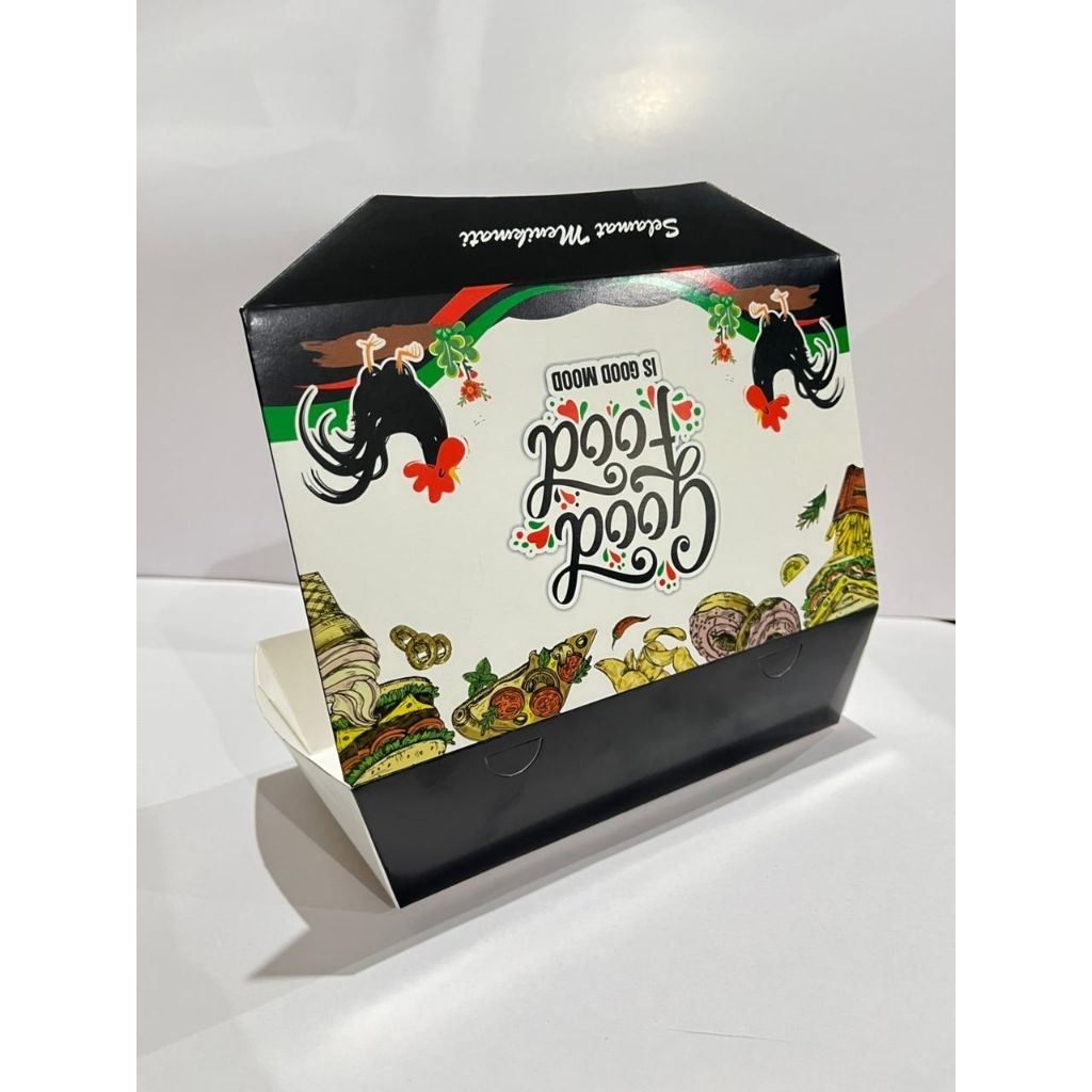 Paper Lunch Box Foodgrade L Goodfood Goodmood 50 pcs