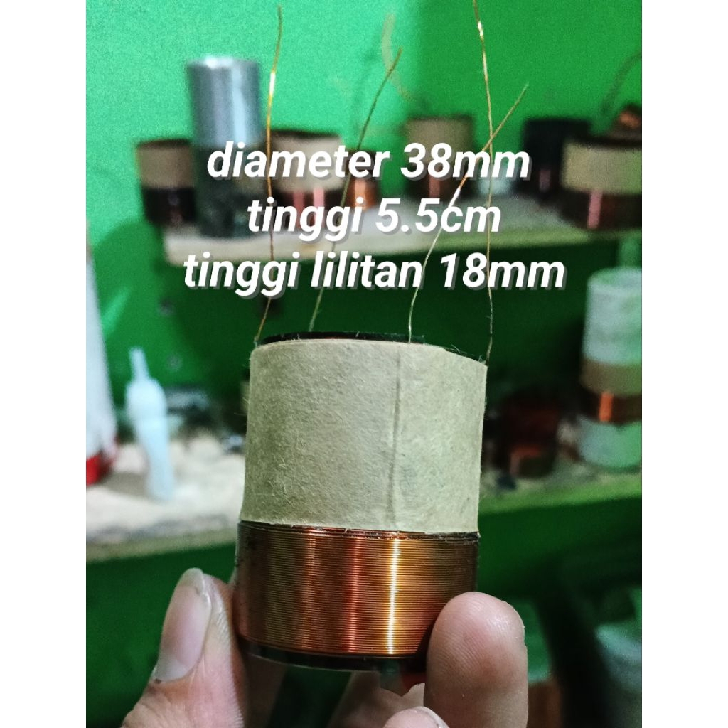 Spul Voice Coil Speaker 12 Inch Subwoofer Double Coil Diameter 38mm Tinggi 5.5cm Tinggi Lilitan 18mm