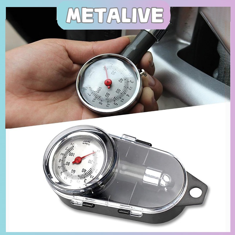 Ukur Angin Ban Motor Mobil Tire Pressure Gauge Alat Pengukur Angin Akurat Portable/Alat Pengukur Tek