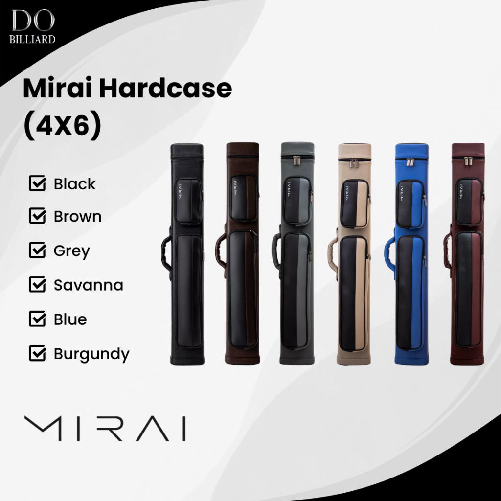 Tas Stick Billiard MIRAI HARDCASE 4X6 / Tas Mirai Hardcase 4X6
