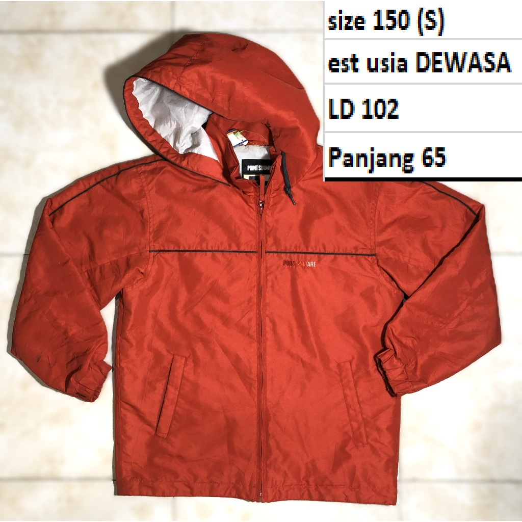 POINT SQUARE - Jaket Snowboard Waterproof Hoodie Remaja-Dewasa Premium Second Preloved
