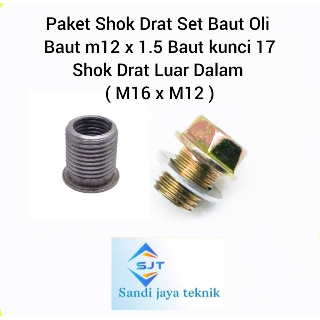 sok drat m16xm12 Baut oli Honda dll Baut 17