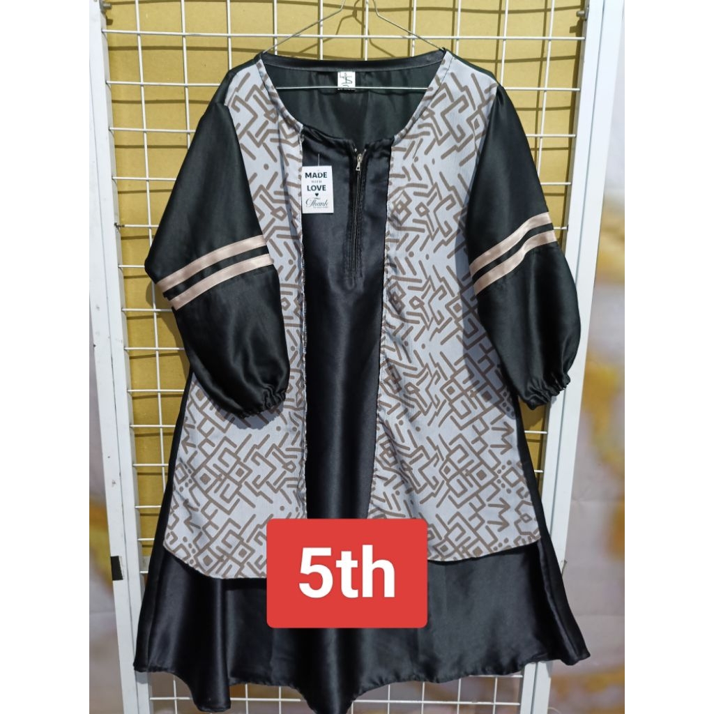 ABAYA ANAK PEREMPUAN 5 TAHUN / GAMIS HITAM JETBLACK TEMBORO