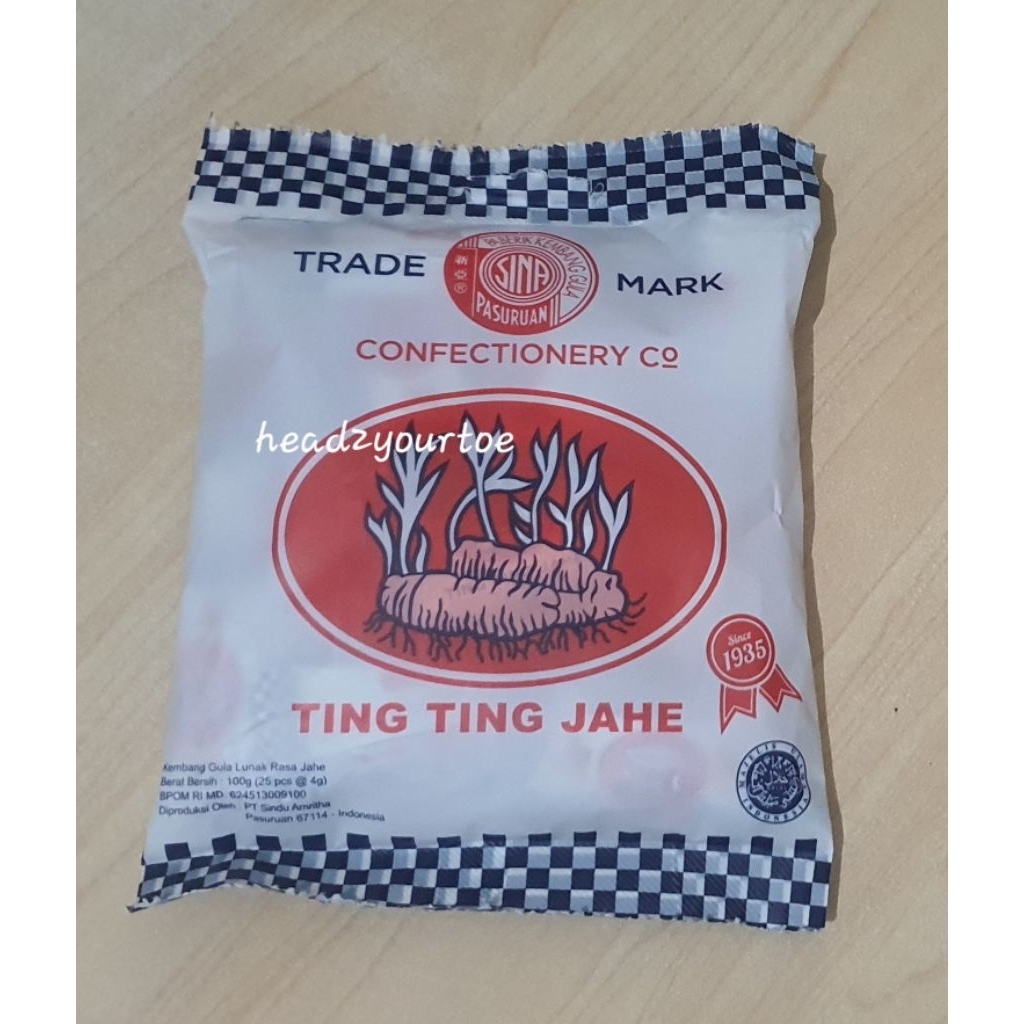 Ting Ting Jahe / Permen Jahe / Permen Ting Ting Jahe 1 Pack