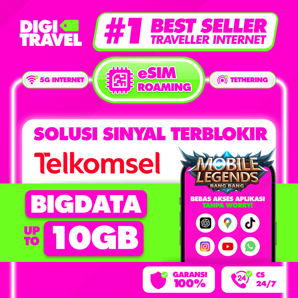 eSIM Roaming Anti Blokir HP Inter iPhone Telkomsel | Solusi iMEI iPhone Blokir | eSIM Indonesia iPho