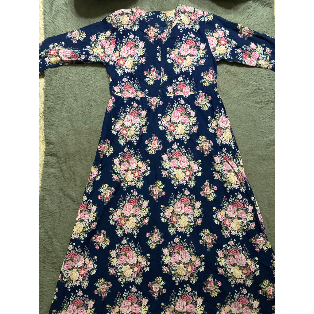 Prelove gamis ibu motif bunga