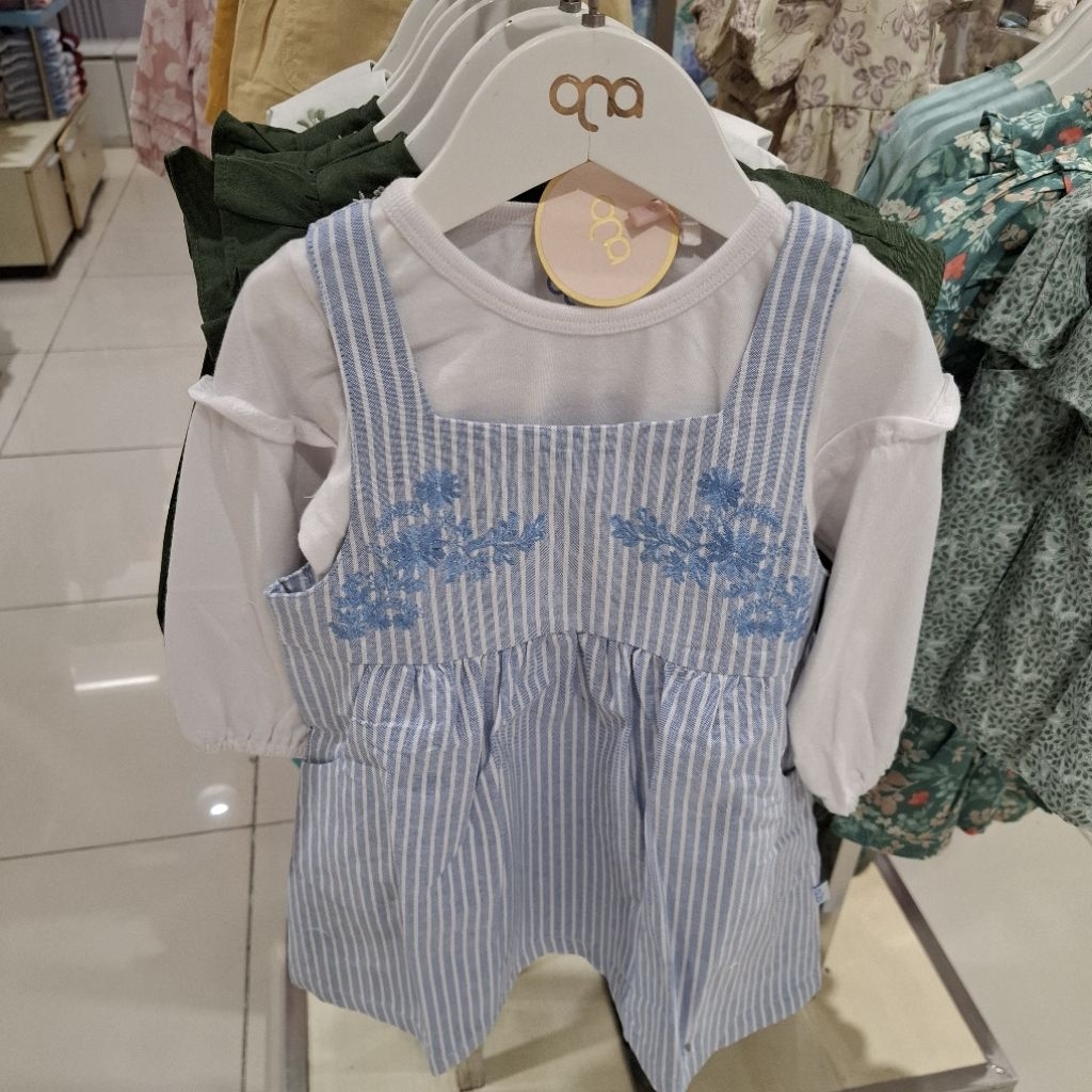 Qna Baju Setelan Overall Anak Perempuan Usia 1-4 Tahun Original