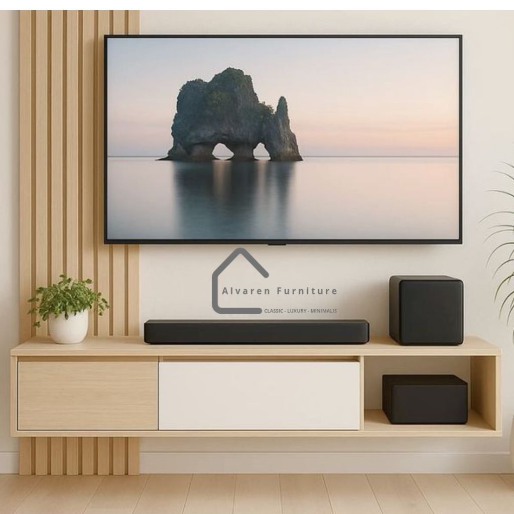 MEJA TV minimalis gantung MEJA TV dinding