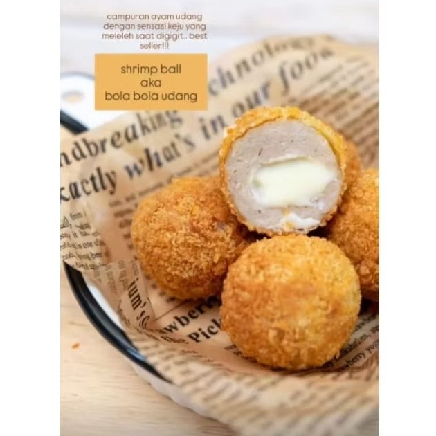 Chi Chi Bakkwa Healthy Frozzen Bola Udang Keju