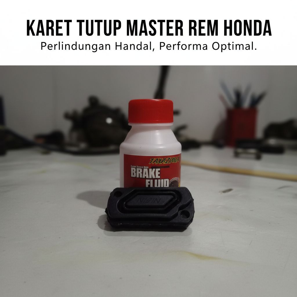 KARET TUTUP MASTER REM HONDA DAN MINYAK REM UNTUK MOTOR SUPRA 125,BEAT FI,REVO,VARIO 110