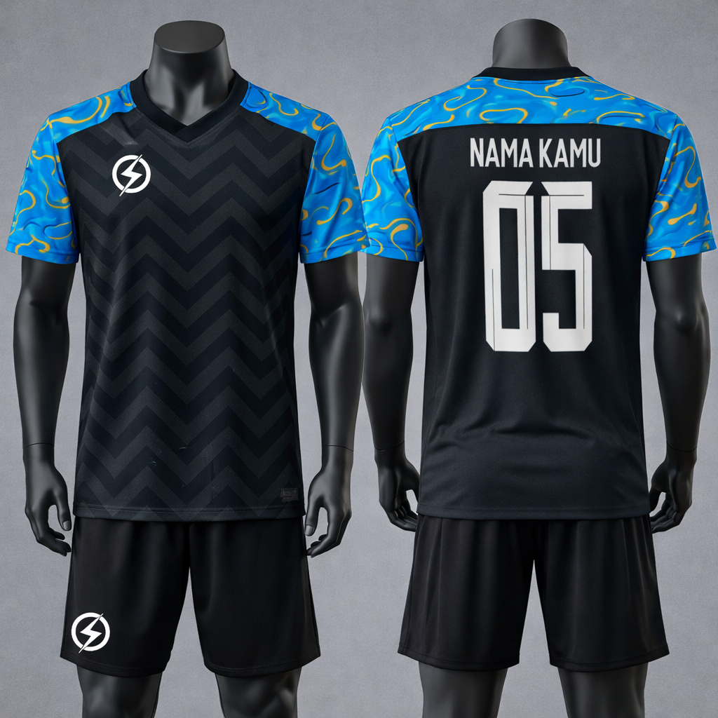 Baju Bola Jersey Futsal Pria – Custom Nama & Nomor Punggung